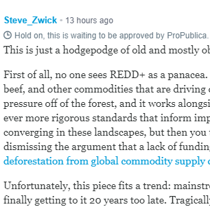 <em>Opinion: </em>ProPublica’s Inexcusable REDD+ Belly Flop